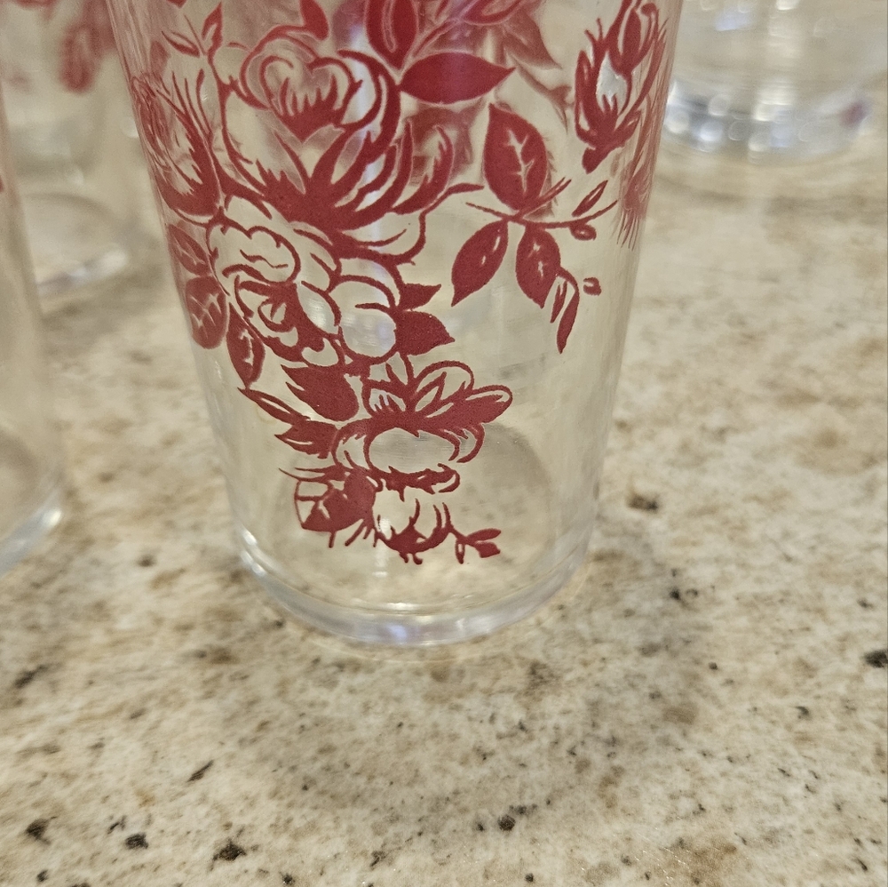 Source Unknown Ruby Rose Glassware - Picture 4 of 5